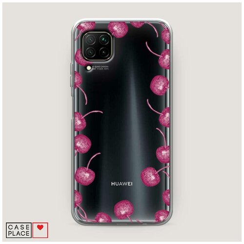 фото Силиконовый чехол "рамка из вишни" на huawei nova 7i / хуавей нова 7i case place