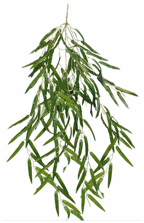 Ветка ивы зеленая / Искусственное растение для декора / декор для дома
