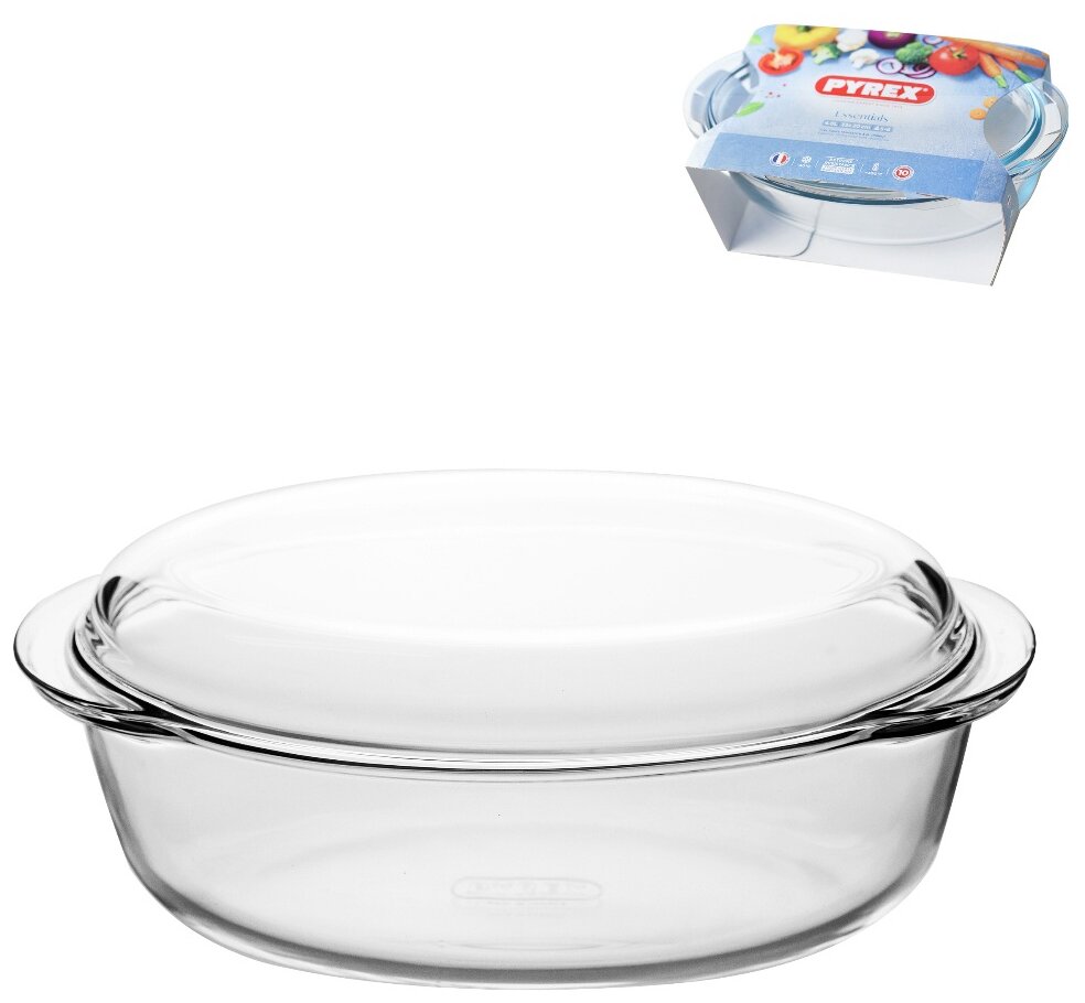 Утятница Pyrex ESSENTIALS овальная 4л 459AA