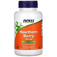 Капсулы NOW Hawthorn Berry, 110 г, 540 мг, 100 шт.