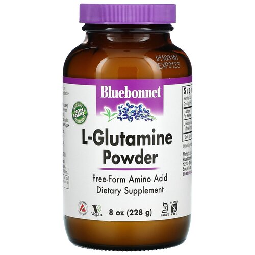 Порошок Bluebonnet Nutrition L-Glutamine Powder, 228 г