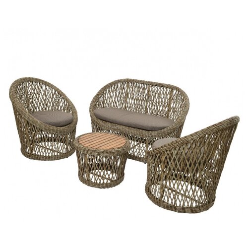 Kaemingk Комплект плетёной мебели Марокко: 1 диван + 1 столик + 2 кресла 9988936