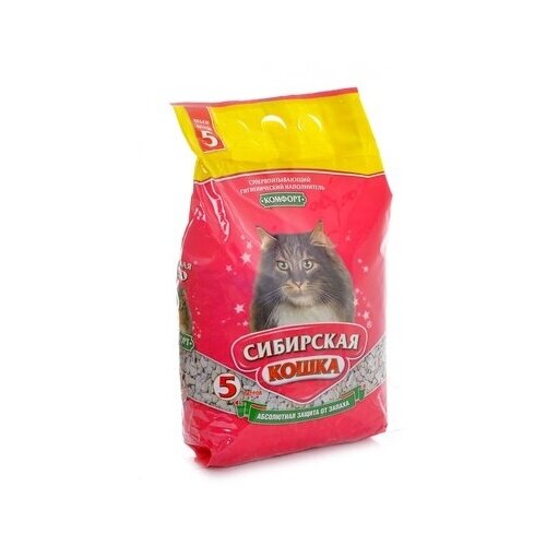 Сибирская кошка Комфорт: Впитывающий наполнитель 20л 12 кг 26277 (2 шт)