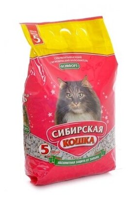 Сибирская кошка Комфорт: Впитывающий наполнитель 20л 12 кг 26277 (2 шт)