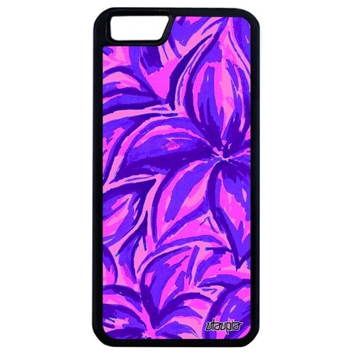 фото Защитный чехол на смартфон // iphone 6 plus // "цветочный узор" стиль бутон, utaupia, фиолетовый