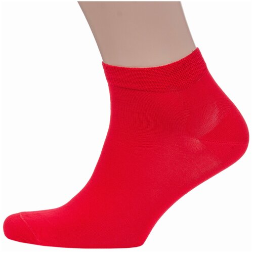 Мужские носки из мерсеризованного хлопка Sergio Di Calze (PINGONS) красные, размер 25