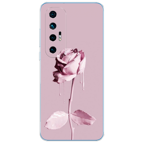 Силиконовый чехол на Xiaomi Mi 10S / Сяоми Ми 10S Роза в краске