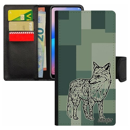 фото Чехол книжка на мобильный samsung galaxy s7 edge, "лиса" лис тайга utaupia