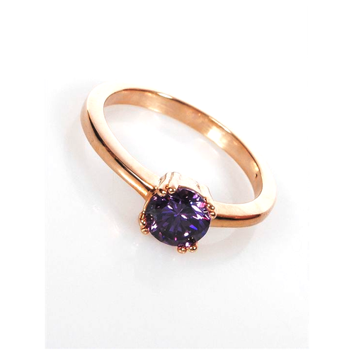Кольцо ForMyGirl, аметист, размер 18, фиолетовый позолоченное кольцо с аметистом