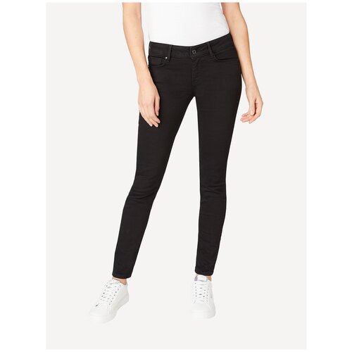 фото Джинсы для женщин, pepe jeans london, модель: pl204174xd00, цвет: черный, размер: 30/30
