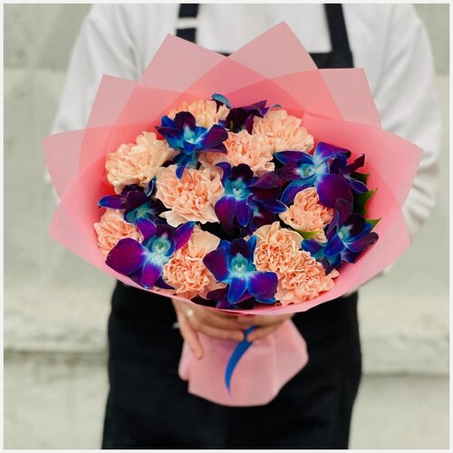 Изображение товара Орхидеи. Диантусы. Авторский букет. Rybe-flowers.