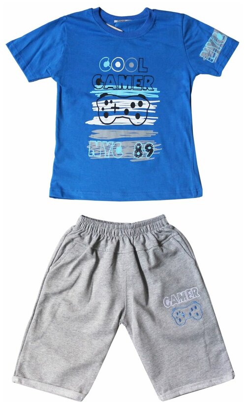 Комплект одежды Ciggo kids, размер 122, синий