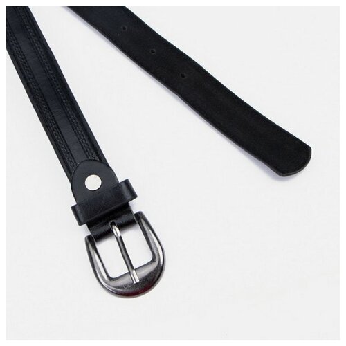 фото Ремень сима-ленд, размер 85-95, черный сима-лэнд