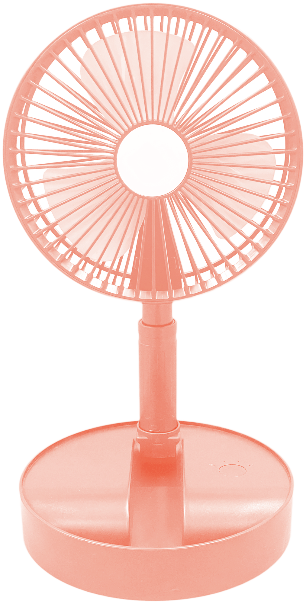 Складной настольный портативный вентилятор Haifisch аккумулятор 3600 mah (Розовый) - фотография № 2