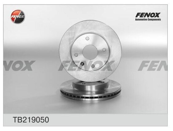 Диск тормозной передний FENOX TB219050 для а/м Chevrolet Lacetti, Daewoo Gentra, 256x24 мм.