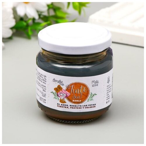 AMELIE Краска-лак для дерева 3 в 1 AMELIE дубовый, 120 мл