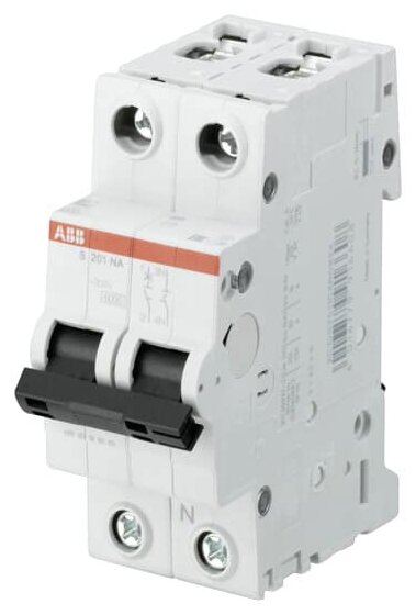 ABB S201 Автоматический выключатель 1P+N 16A (B) 6kA