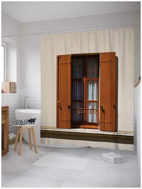 Штора для ванной JoyArty Западные окна 180х200 (sc-14199)180х200 см