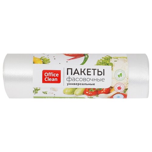 OfficeClean Пакеты фасовочные OfficeClean ПНД, 25*32см, 6мкм, рулон 100шт, 10 шт.