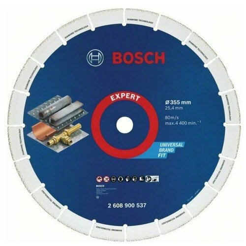 фото Алмазный диск diamond metal wheel 355х25.4 мм по металлу bosch 2608900537