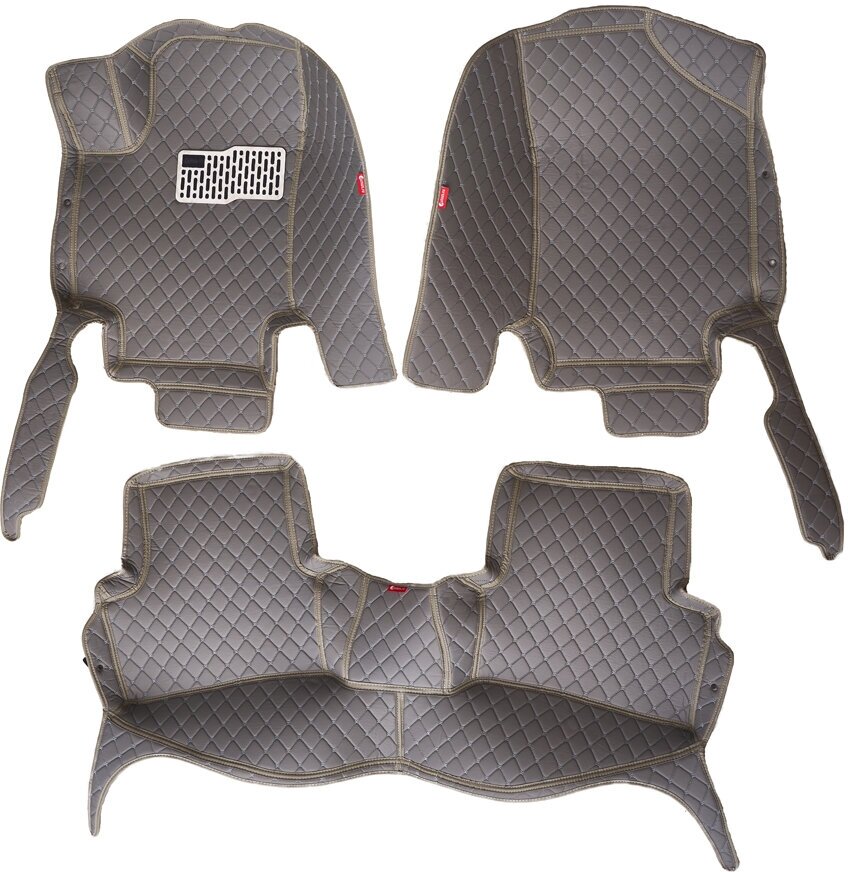 фото Кожаные 3D коврики Autozs Premium для Toyota Camry V (XV30) (2001-2006) серые /3Д ковры в автомобиль