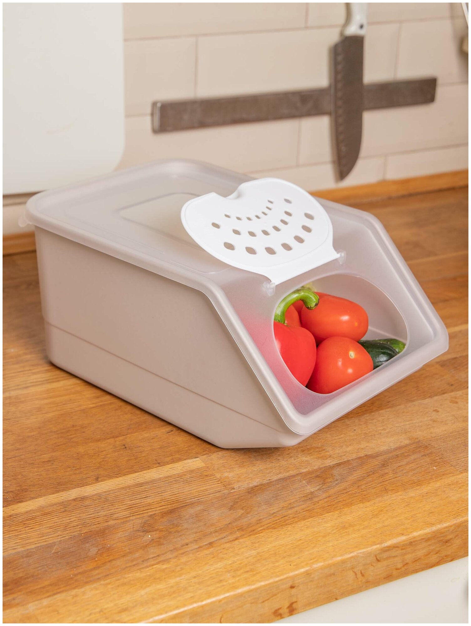 Контейнер для хранения овощей и фруктов ящик под овощи корзина овощная 1 шт 76 л.
