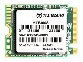 Накопитель SSD M.2 2230 Transcend MTE300S 512GB NVME PCI-E Gen3 x4 3D TLC NAND 2000/1100 MB/s IOPS 90K/190K MTBF 2M TBW 200 - фото №1