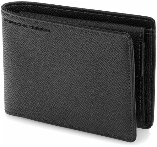 Кошелек Porsche Design PD09-53-09717-01, фактура зернистая, черный