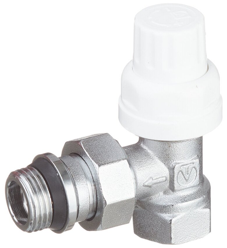 Клапан (вентиль) регулирующий ручной угловой (VT.031. NR.04) 1/2 НР(ш) х 1/2 ВР(г) для радиатора