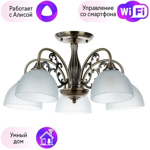 Люстра с Алисой Arte lamp A3037PL-5AB-A382906