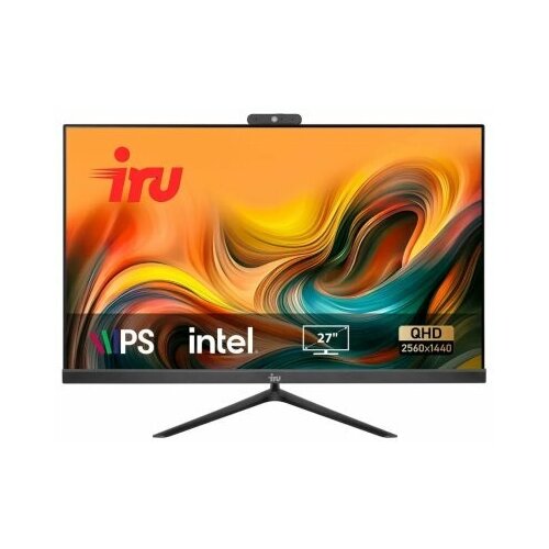 Моноблок iRU Office 27IH5P2K 1865031 Intel Core i5 11400 26 GHz - 44 GHz 16384 Mb 512 Gb SSD 27 QHD 2560х1440 DVD нет Intel UHD Graphics 730 120W DOS черный 60 кг 1865031 7738700₽