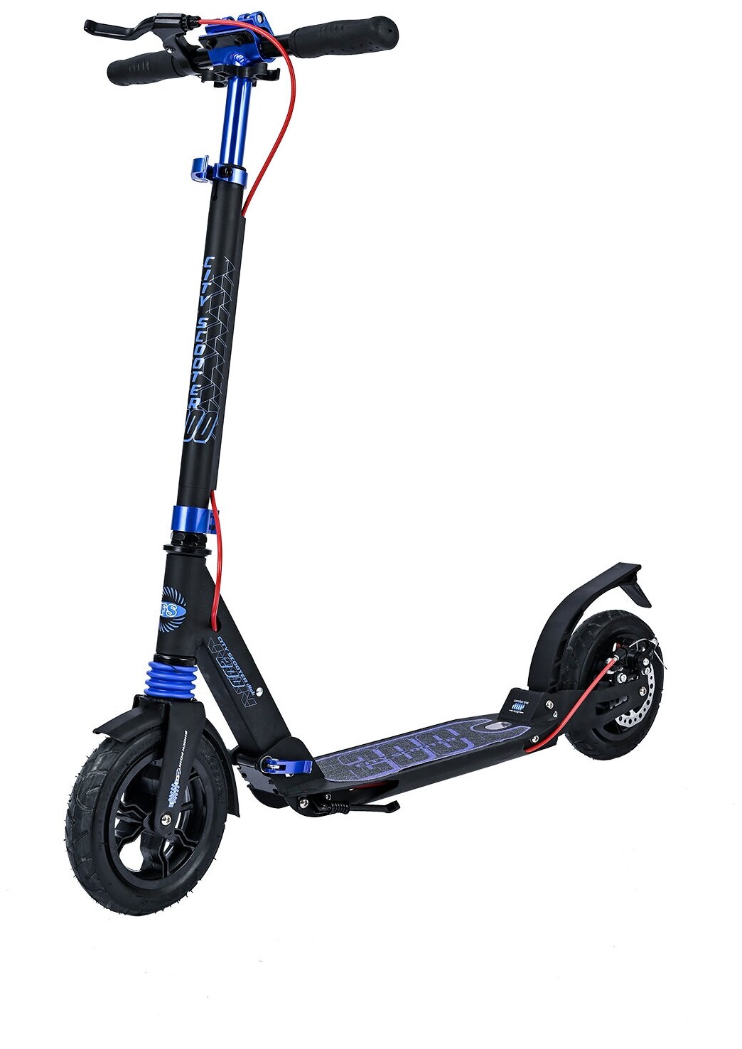 Самокат Sportsbaby Городской самокат Sportsbaby City Scooter Disk Brake MS-118 черно-синий