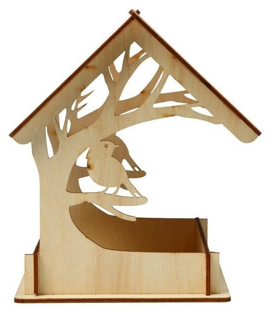 Кормушка для птиц «Птица на дереве», 14,5 × 18,5 × 19,5 см - фотография № 4