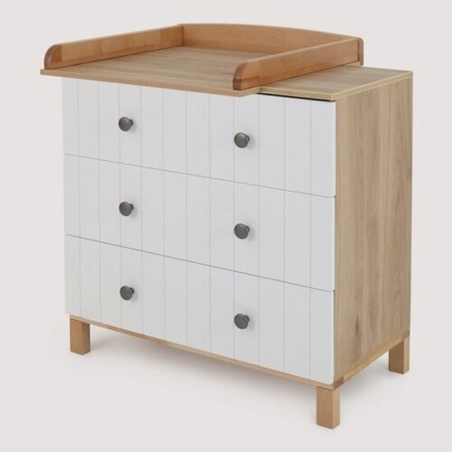 Изображение товара Комод Rant BAMBOO 3 ящика Cloud White 84 см