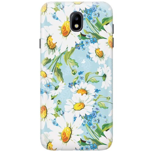 фото Gosso ультратонкий силиконовый чехол-накладка для samsung galaxy j7 (2017) с принтом "поле ромашек"