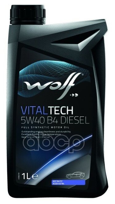 Wolf Масло Моторное Vitaltech 5w40 B4 Diesel 1l