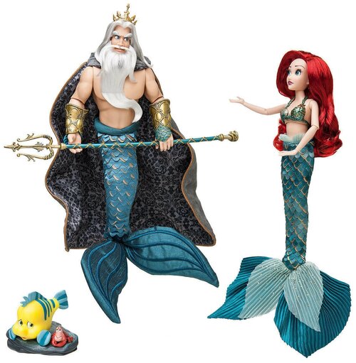 Набор кукол Disney Ariel and Triton Doll Set - Disney Designer Fairytale Collection - Limited Edition (Дисней Ариэль и Тритон Лимитированная серия)