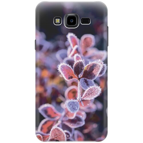 фото Силиконовый чехол на samsung galaxy j7 neo / самсунг джей 7 нео с принтом "заснеженные деревья gosso