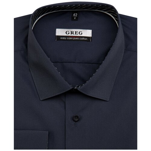 Рубашка мужская длинный рукав GREG 330/231/1427/Z/1p, , цвет Серый, рост 174-184, размер ворота 44
