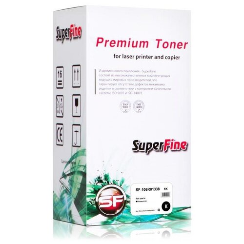 Картридж SuperFine SF-106R01338 для Xerox 106R01338 Phaser 6125 2K Black картридж superfine sf 106r01338 совместимый тонер картридж xerox 106r01338 2000 стр черный