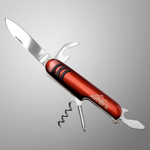 фото Нож швейцарский "нейт", 6в1, красный mikimarket