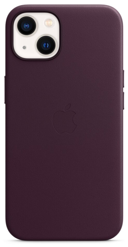 iPhone 13 mini Leather Case with MagSafe - Dark Cherry