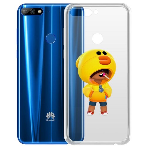 фото Чехол-накладка clear case brawl stars-леон салли для huawei y7 (2018)/honor 7c pro krutoff group