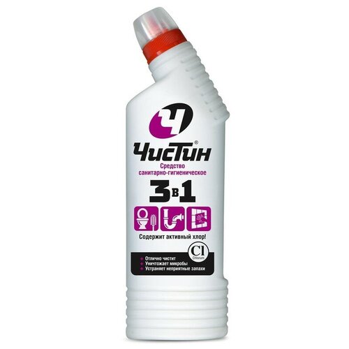 Универсальное чистящее средство Чистин санитарно гигиеническое средство 3в1 750 мл