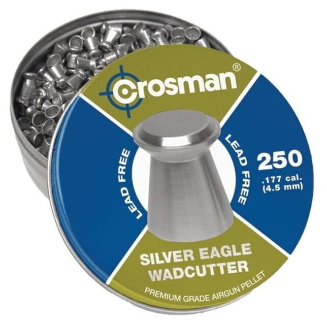 Пули Crosman Silver Eagle WC 4,5 мм, 0,31 грамм, 250 штук