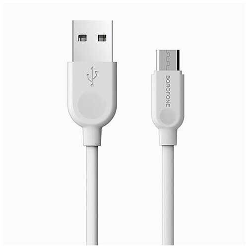Кабель USB - micro USB Borofone BX14 LinkJet, 100 см, Белый кабель usb micro usb borofone bx14 linkjet 100 см белый