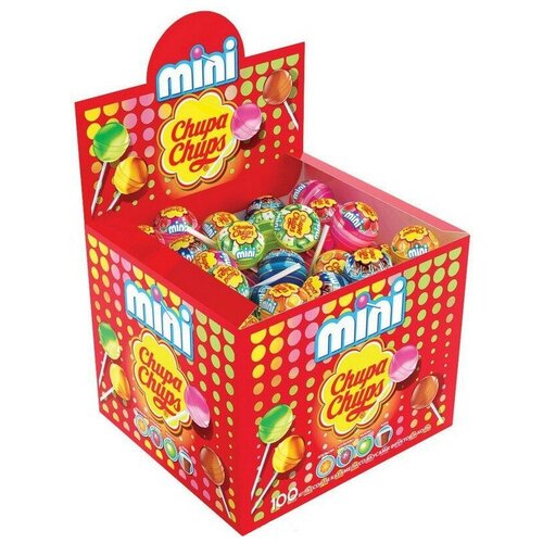 Карамель Chupa Chups мини 12г,100шт/уп ассорти 1488200