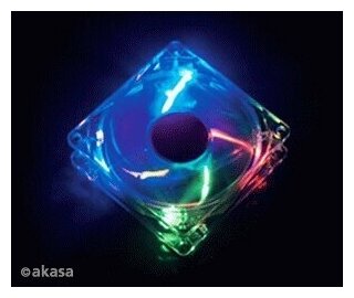 Вентилятор 120x120x25 Akasa Led Quiet Rainbow Fan AK-274CC-4RAS