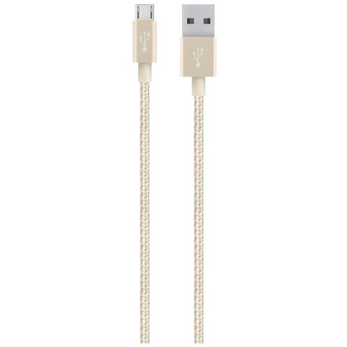 Кабель Belkin USB папа/microUSB папа 1,2 метра, Золотой (F2CU021bt04-GLD) аккумуляторя для электронных книг kindle fire 8 7