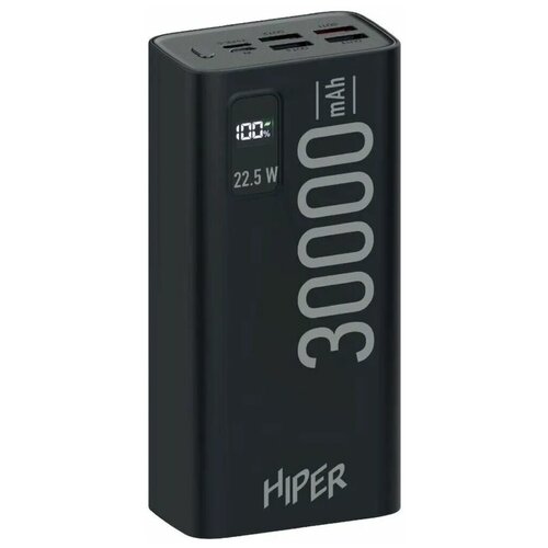 Внешний аккумулятор HIPER EP 30000 30000mAh 3A QC PD 5xUSB черный 407300₽